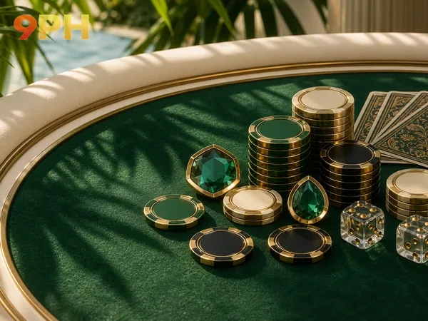 Dragon Tiger card table, first angle